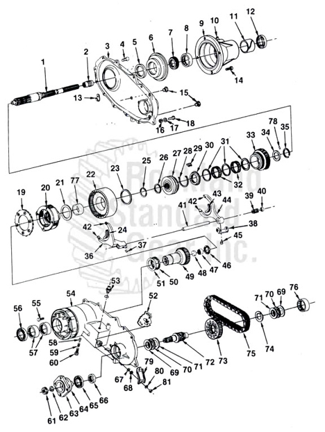 208 New Process Transfer Case Diagram