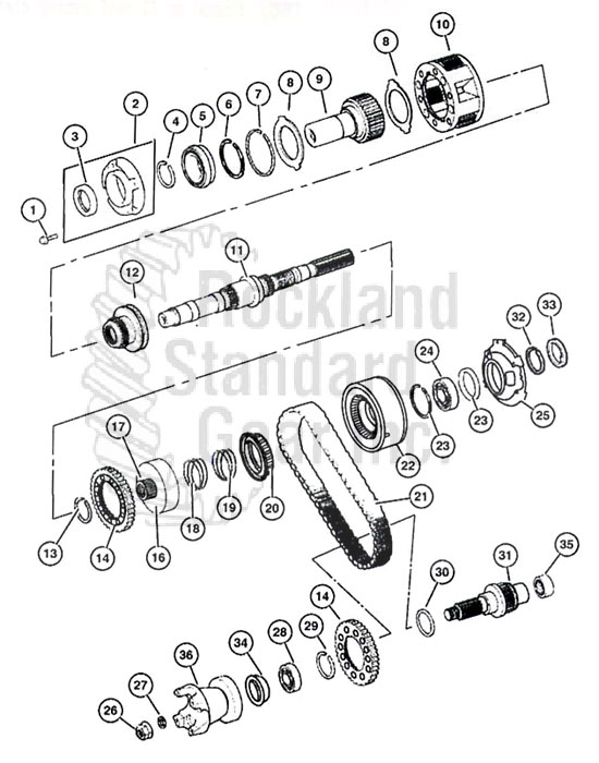 New Venture 247 Gear Train