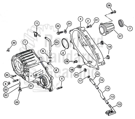 New Venture 273 Transfer Case diagram