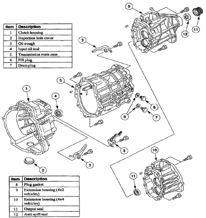 Toyo Koygo Mazda Transmission / Explorer 2002 diagram parts