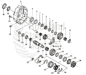 Tremec T-56 C5 Corvette Extension Housing diagram